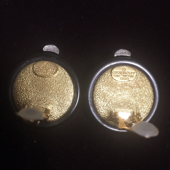 Authentic Vintage Givenchy ClipOn Earrings 1980 - Picture 4 of 12